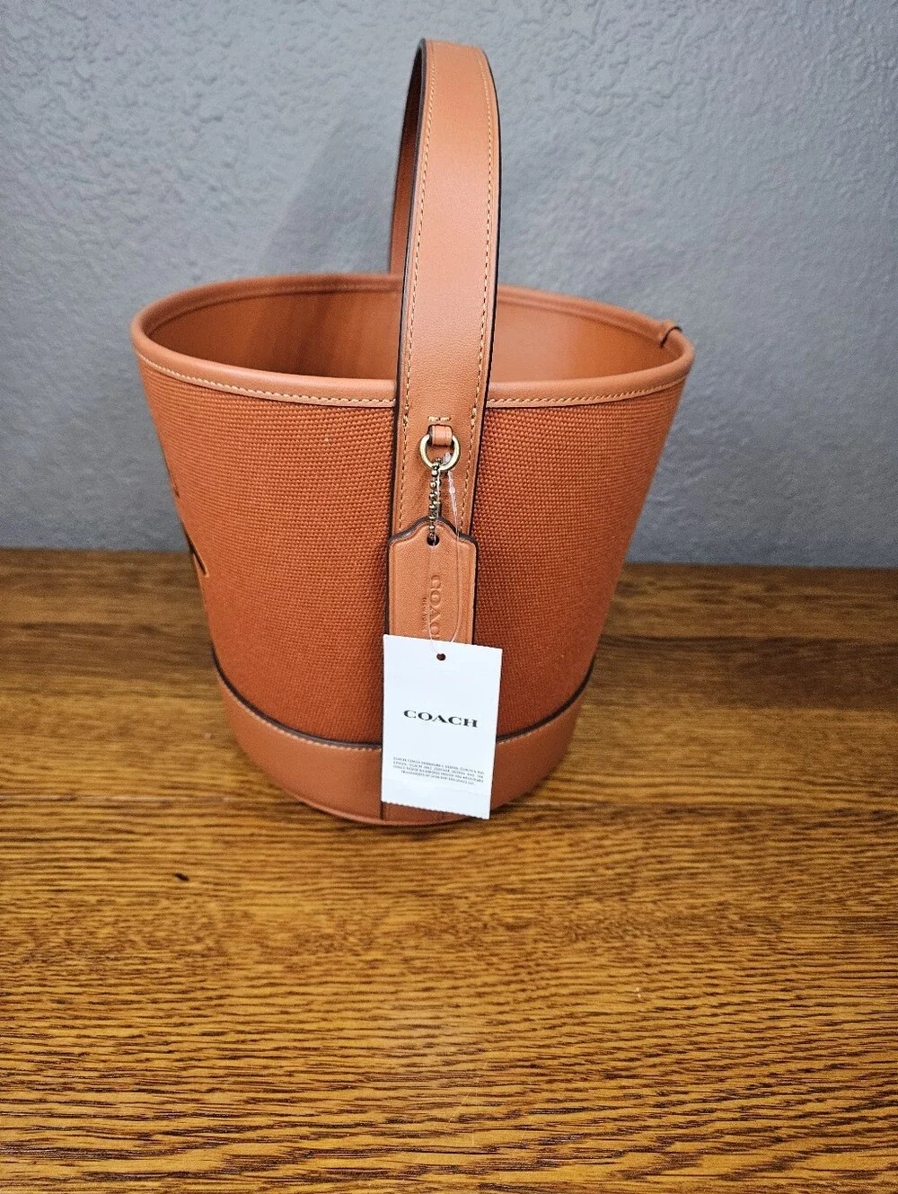 Coach Trick Or Treat Bucket With Halloween Pumpkin In Regenerative Cotton